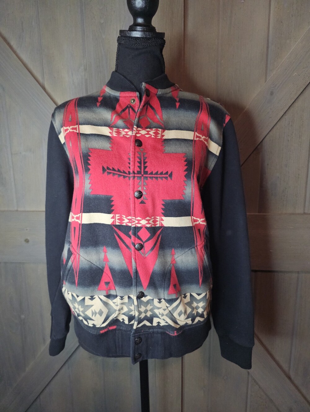 Polo Ralph Lauren Boys Aztec Southwestern Print Button-Front Jacket sz Large